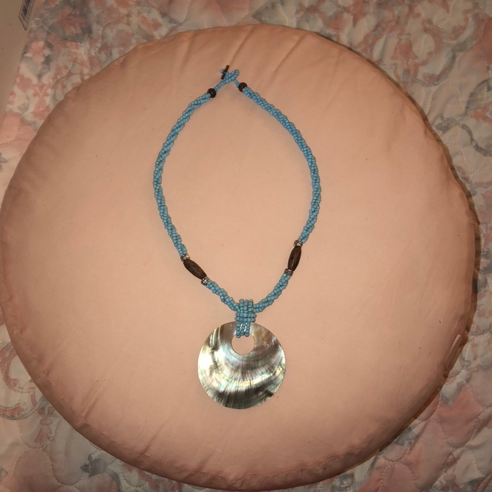 🐚 Blue Shell necklace